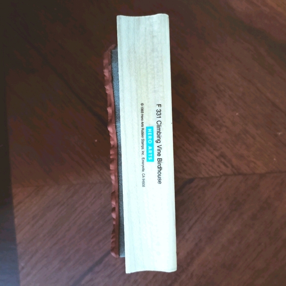 🌷3/15🌷 Large vintage Birdhouse and flower rubber stamp - Picture 3 of 4